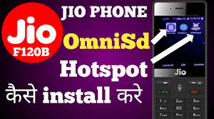 Jio Phone F120b Omnisd Hotspot Kaise Install Kare Youtube