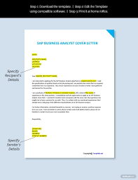 Free Sap Business Analyst Cover Letter Template Word Apple Pages Google Docs In 2020 Cover Letter Template Cover Letter Template Free Letter Templates