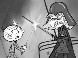 Lincoln And Lori As Luke Skywalker And Darth Vader From Star Wars Loud House Characters Fan Art Artist
