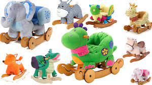 Plush Animal Rocking Chairs For Babies Toddlers Kids Rocking Horse Toys