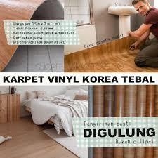 Bagi anda yang sedang mencari vinyl lantai untuk peruntukan lantai rumah, kantor, tempat usaha, lantai olahraga atau lantai rumah sakit, lantai vinyl adalah solusi terbaik. Digulung Karpet Lantai Vinyl Korea Tebal 0 55 Mm Harga Per 50 Cm X 200 Cm Shopee Indonesia