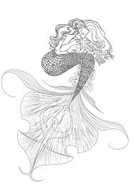 Free printable mermaid coloring pages for adults and teens. Mermaid Line Drawing By Jocegurr Mermaid Line Drawing By Jocegurr Little Mermaid Drawings Realistic Mermaid Drawing Mermaid Drawings