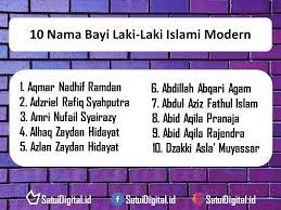 Yuk, silahkan saja disimak nama bayi laki laki islami modern dan artinya berikut ini. Kumpulan Nama Bayi Laki Laki Islami Modern