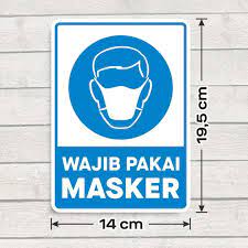 Area wajib masker sign : Sticker Sign Vinyl Stiker Marka Wajib Pakai Masker 14 X 19 5 Cm Terbaru Juli 2021 Harga Murah Kualitas Terjamin Blibli
