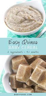 Homemade Quinoa Baby Cereal 2 Ingredients Baby Foode Recipe Baby Food Recipes Baby Cereal Homemade Baby Foods