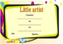 Art Award For Kids Art Certificate Certificate Templates Awards Certificates Template