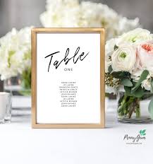 Simple Wedding Reception Table Seating Plan Editable