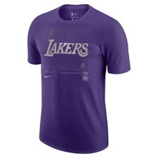 Find los angeles lakers at nike.com. Los Angeles Lakers Courtside Chrome Men S Nike Nba T Shirt Nike In