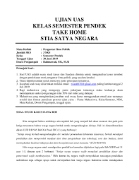 Soal mid semester pengantar ilmu politik sem 1/a,b,c,d,g dan h fis uinsu ujian mid semester ganjil ta 2017/2018 prodi ilmu komunikasi fis uinsu mata kuliah : Doc Ujian Take Home Uas Sp Pengantar Ilmu Politik Rahma Wati Academia Edu