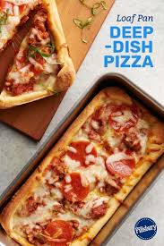 Loaf Pan Deep Dish Pizza Recipe Deep Dish Pizza Recipes Food