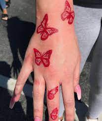 Butterflies are such beautiful creatures, i am sure you know what i mean, they are delicate and beautiful and it just looks amazing. Red Butterfly Face Tattoo Novocom Top