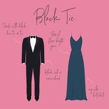 Image result for black tie optional female