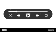 Audio player interface for mobile app with buttons and loading ...