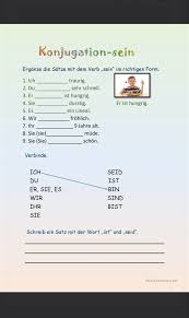 Sein Konjugieren Boarding Pass