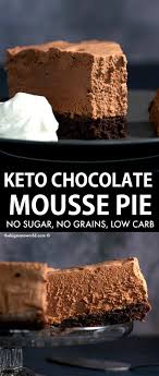 Keto Chocolate Silk Pie 6 Ingredients The Big Man S World Recipe Keto Dessert Recipes Keto Chocolate Mousse Chocolate Mousse Pie