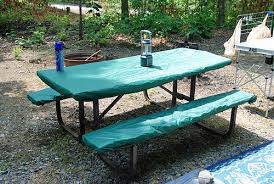 Set Up A Comfortable Rv Campsite By Using The Best Gear Camping Table Picnic Table Covers Picnic Table