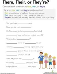 There Their Or They Re Third Grade Spelling Grade Spelling Homeschool Language Arts