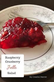 Turkey and gravy, stuffing, mashed potatoes, pumpkin pie and all the rest: Raspberry Jello Combined With Cranberries And Crushed Pineapples Is A Delicious Side Or Dessert That Is Perfe Cranberry Jello Salad Cranberry Jello Jello Salad