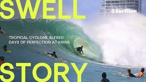 Beatrice Conroy tackles MASSIVE Bells Beach with style and grace. Shot by  Ted Clark