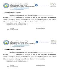 Invitatie Sedinta Cu Parintii