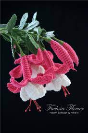 Crochet Flower Pattern Fuchsia Flower Crochet Pattern Crochet Chart 3d Crochet Crochet Flower Patterns Crochet Flower Tutorial Crochet Puff Flower
