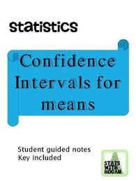 In This Lesson Students Will Calculate The Point Estimate Calculate The Margin Of Error Calculate A Confidence I Confidence Interval Meant To Be Confidence