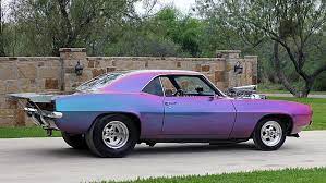 1969 Chevrolet Camaro Race Car Supercharged 497 Ci Chromalusion Paint Mecum Auctions Custom Muscle Cars Chevrolet Camaro Camaro