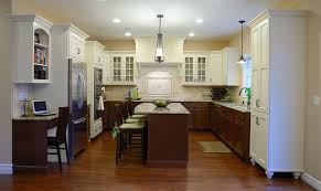 Open shelves and no uppers is a hot look right now, but we wanted a more serene space, so we installed tall upper cabinets to maximize closed storage, says suzanne. 19 Best White Uppers Dark Wood Lowers Ideas White Upper Cabinets Kitchen Design Kitchen Remodel