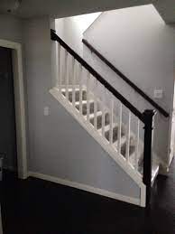Two Tone Bannister For Split Staircase House Design House Home Decor