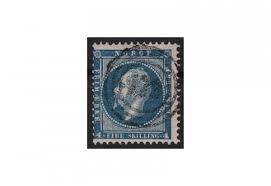 Norwegen Freimarke: König Oskar I. 1856/7 NOR Michel Nr. 4 gestempelt |  Primus
