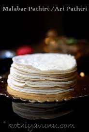 Kerala Pathiri Recipe Ari Pathiri Recipe Soft Rice Bread From Kerala Kothiyavunu Com Food Kerala Food Indian Bread