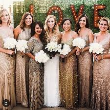 Black And Rose Gold Bridesmaid Dresses Strictlyweddings On Instagram So Much To Love About This Bridal Party Wearing Adriannapapell Stunnin Gold Bridesmaid Dresses Wedding Bridesmaids Bridesmaid