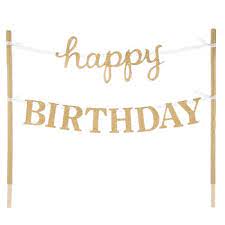 Donny osmond sings a personalized birthday greeting and puts the name and age you choose up in lights. Gold Glitter Happy Birthday Cake Banner Hobby Lobby 1544824