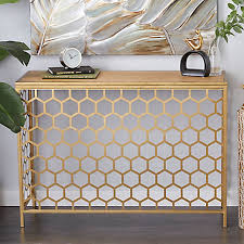 Tall, narrower than standard tables, and horizontally inclined, modern console tables lend themselves to any number of functions, limited only by need and imagination. Harper Willow Gold Metal Contemporary Console Table 30 In X 42 In X 14 In 35873 At Tractor Supply Co