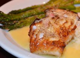 Pan Roasted Sea Bass With Passion Fruit Beurre Blanc Recipe Sea Bass Recipes Passion Fruit