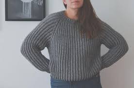 Flcty Sweater Pattern 7 Top Down Brioche Etsy English Style Stricken Mantel