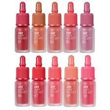 This lip tint glides on smoothly, offering vivid color and a soft, velvety texture to your lips. Peripera Ink Airy Velvet Tint 10 Colours Pureseoul
