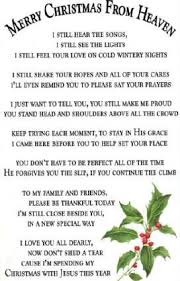 Personalized Merry Christmas From Heaven Ornament Memorial Gift Christmas In Heaven Poem Merry Christmas In Heaven Christmas In Heaven