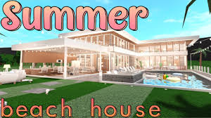 Bloxburg living room ideas for mansions minecraft tutorial flying. Modern Summer Beach Mansion Bloxburg Speedbuild Iiimaggieee Youtube