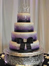 Black And White Wedding Cakes With Bling Bling Wedding Bling Wedding Cakes Purple Wedding Cakes Glamorous Wedding Cakes