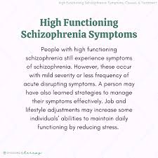 What Is High Functioning Schizophrenia?