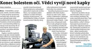 Vyberte deník deník.cz benešovský deník berounský deník blanenský deník boleslavský deník brněnský deník bruntálský a krnovský deník břeclavský deník českobudějovický deník. Brnensky Denik Konec Bolestem Oci Vedci Vyviji Nove Kapky Fsi Vut V Brne