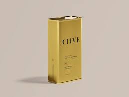 Olive Oil Tin Can Mockup Olive Oil Packaging Tin Can Oils