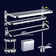 Command stainless steel shower caddy installation. Solid Stainless Steel Bathroom Accessories Set