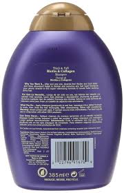 Ogx Biotin And Collagen Shampoo Before And After Ogx Shampoo With Thick And Full Biotin And Collagen 1 13 Fluid Ounce Bottle Paraben Free Sulfate Free Sustainable In Biotin And Collagen Shampoo Shampoo Biotin
