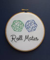 These free patterns range from earlier/retired designs to random ideas that pour out of the witchy stitcher's brain that. Dungeons And Dragons Hand Embroidery 6 Inch Hoop Roll Mates Dice Nerdy Couple Art Geek Art D20 Art Dice Art Cross Stitch Embroidery Patterns Hand Embroidery