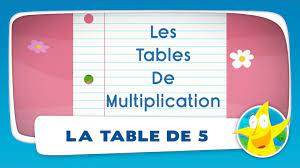 Comptines pour enfants - La Table de 5 (apprendre les tables de  multiplication) - Vidéo Dailymotion