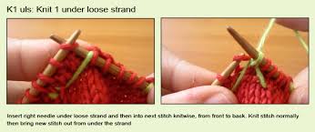 Knit lifted loop through front of loop. Two Color Mock Honeycomb Knitting Stitch Patterns
