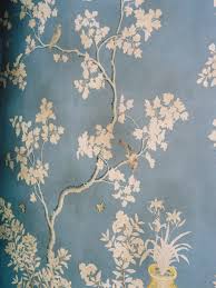 Blue Birds And Flowers Wallpaper I Love This Wallpaper Unfortunately There Is No Where To Know From Where It Came Gracie Wallpaper Wall Wallpaper Mural Wallpaper