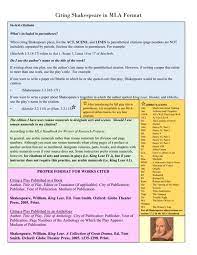 When citing shakespeare plays, list the act, scene, and lines in parenthetical citations (page numbers are not included) me? Citing Shakespeare In Mla Format